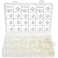 Hseamall 360 pcs M2 M2.5 M3 Nylon Noir hexagonale Entretoise Assortiment de boulons pour écrou de vis Accessoires kit…